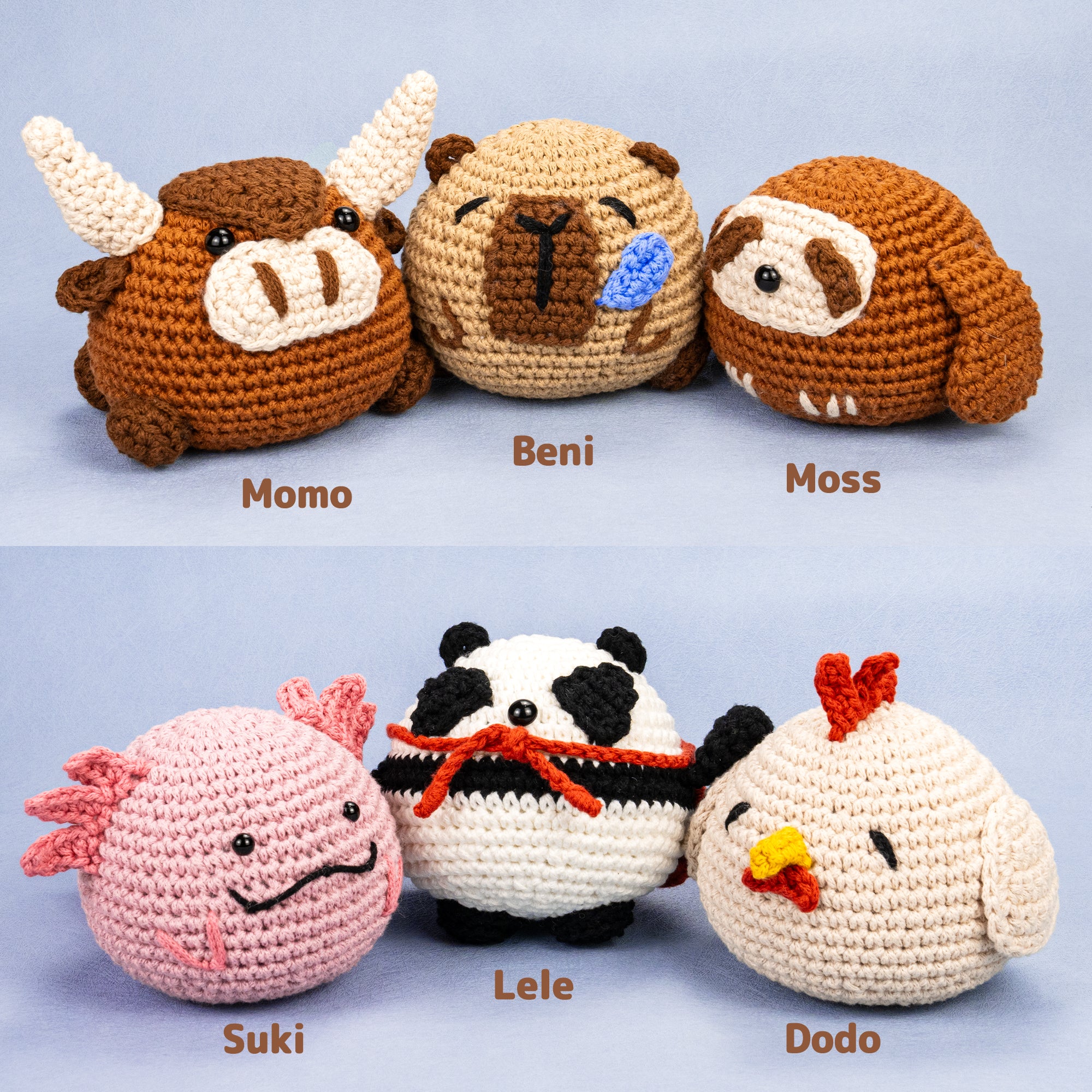 Yeezhee Animal Amigurumi Crochet Kit - Main Image