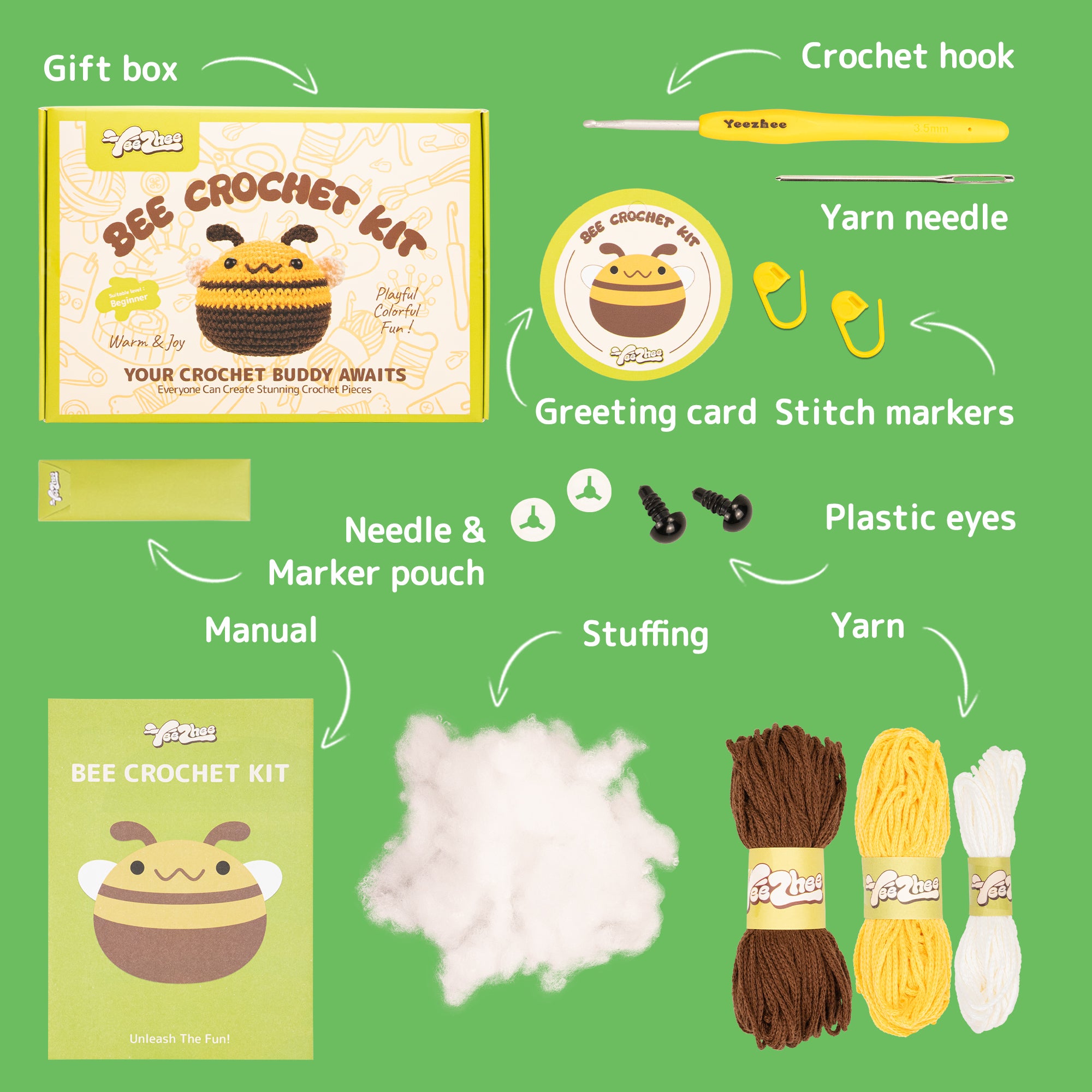 Bozz The Bee Crochet Kit